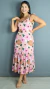 Vestidos tal mãe tal filha Francine e Amanda Rosa florido [P.E] - comprar online