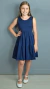 Vestido infantil Adele Marinho - Miss Li • Moda Feminina • Tal Mãe Tal Filha