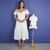Kit de vestidos Andressa Adulto e infantil - Miss Li 