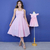 Kit de Vestidos Adulto Livia Rosa bebê e infantil Dani Rosa bebê - loja online