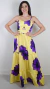 Vestido adulto Amanda Max Flor Roxa [P.E]