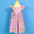 Kit Macaquinho Adulto Veneza e Vestido Infantil Livia Floral Lilás