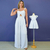 Kit Macacão Madri e Vestido Infantil Helena Branco na internet