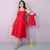 Kit de Vestidos Adulto Livia Vermelho e infantil Dani Vermelho na internet