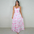 Vestido adulto Ivete Borboletas Rosa
