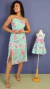 Vestidos tal mãe tal filha Geane e Angelina Fundo-do-mar