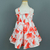 Vestido infantil Amanda Flores Vermelho tom - comprar online