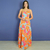 Vestido adulto Ivete Max Flor Laranja - loja online