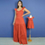 Kit de Vestidos Adulto Drica e Infantil Dani Terracota