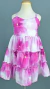 Vestido infantil Amanda Flores Fucsia