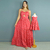 Kit de vestidos Amanda Corações vermelho Adulto e infantil