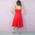 Kit de Vestidos Adulto Livia Vermelho e infantil Dani Vermelho