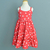 Vestido infantil Amanda Corações vermelho - comprar online