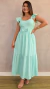 Vestido adulto Monique verde água - comprar online