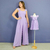 Kit Macacão Grécia Lilás e Vestido Infantil Dani Lilás