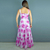 Vestido adulto Madalena Flores Fucsia - loja online