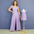 Kit Macacão Grécia Lilás e Vestido Infantil Dani Lilás