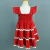 Kit de vestidos Lily Vermelho adulto e infantil - comprar online