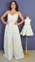 Vestidos tal mãe tal filha Ivete Off-White