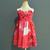 Vestido infantil Olga Zínias Vermelhas