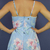 Imagem do Kit Macaquinho Miami e Vestido Infantil Aline Azul Florido