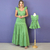 Kit de Vestidos Drica Verde Oliva e infantil Catarina Verde Oliva