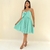 Vestido adulto Analiz Verde Água