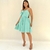 Vestido adulto Analiz Verde Água - comprar online