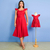 Kit de Vestidos Adulto Rose Vermelho e infantil Helena Vermelho na internet