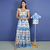 Kit Vestido adulto Bete e Camisa infantil Téo Cajuzinho