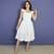 Vestido adulto Rose branco - loja online