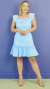 Vestido Adulto Luana Xadrez Azul - loja online
