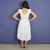 Imagem do Kit de vestidos adulto Rose e infantil Livia Branco