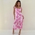 Vestido adulto Felicia Hortencias Rosa - loja online