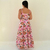 Vestido adulto Madalena Rosa florido - loja online