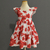 Vestido infantil Teresa Flores Vermelhas [P.E]