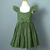 Kit de Vestidos Monique Verde Militar Adulto e infantil [P.E]