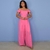 Kit Macacão Grécia Rosa e Vestido Infantil Dani Rosa - comprar online
