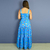 Vestido adulto Madalena Borboletario Azul [P.E] - loja online