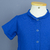 Kit Vestido adulto Vick e Camisa infantil Daniel Azul Royal - comprar online