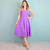 Kit de Vestidos Livia Roxo Adulto e Infantil - Miss Li 