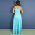 Imagem do Kit Vestido adulto Luci e Camisa infantil Daniel Azul Piscina