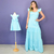 Kit de Vestidos Drica Azul e infantil Valentina Azul