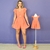 Kit Macaquinho Adulto Veneza e Vestido infantil Helena Laranja - loja online