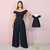 Kit Macacão Grécia e Vestido Infantil Dani Preto na internet