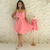 Kit de vestidos Analiz Coral adulto e infantil [P.E] - Miss Li 
