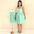 Kit de Vestidos Analiz Verde Água adulto e infantil - Miss Li 