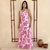 Vestido adulto Madalena Hortências Rosa