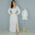 Kit de Vestidos Íris Branco Adulto e infantil