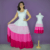 Imagem do Kit de Vestidos Samira Rosa Adulto e Infantil